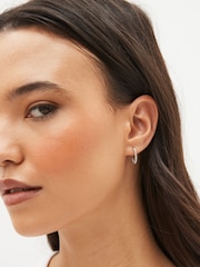 Sterling Silver Ball Hoop Earrings - Image 3 of 3