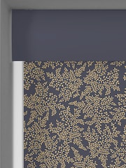 Sara Miller Smokey Blue Little Leaves Made to Measure Roller Blinds - Image 4 of 6