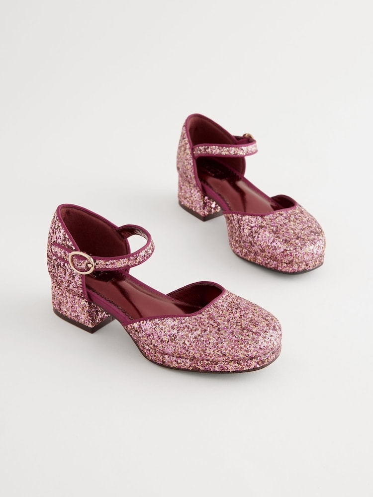 Violett Glitzer - Schuhe für besondere Anlässe mit Plateauabsatz - Bild 2 von 7 Violett Glitzer - Schuhe für besondere Anlässe mit Plateauabsatz - Bild 2 von 7
