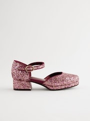 Purple Glitter Platform Heel Occasion Shoes - Image 3 of 7