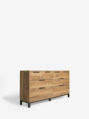 Dark Bronx Oak Effect 8 Drawer Chest of Drawers - Image 8 of 11