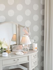 Laura Ashley Dove Grey Clifton Dressing Table Mirror - Image 1 of 2