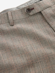Taupe Slim Fit Signature Alfred Brown Wool Suit Trousers - Image 8 of 10
