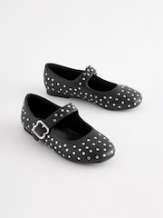 Black Studded Mary Jane Shoes - Image 4 of 8