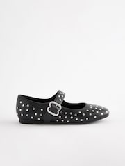Black Studded Mary Jane Shoes - Image 5 of 8