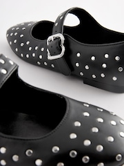 Black Studded Mary Jane Shoes - Image 7 of 8