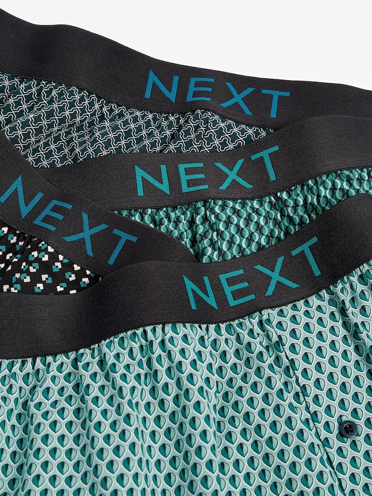 Blue Geo Pattern 4 pack Boxers - Image 6 of 6