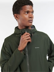 Barbour® Green Domus Waterproof Hooded Jacket - Image 4 of 8