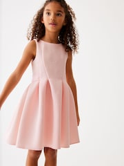 Baker By Ted Baker Kleid aus Neopren mit Prägung, Rosa - Bild 1 von 9