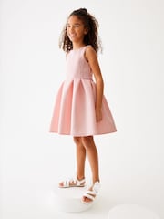 Baker By Ted Baker Kleid aus Neopren mit Prägung, Rosa - Bild 5 von 9