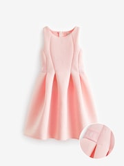 Baker By Ted Baker Kleid aus Neopren mit Prägung, Rosa - Bild 6 von 9
