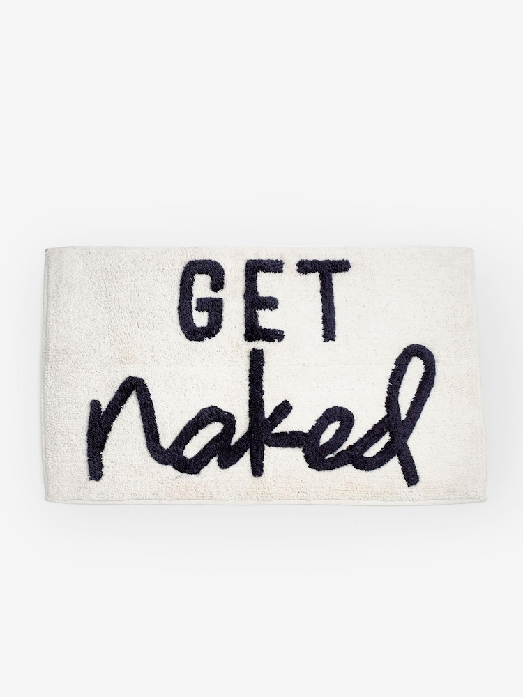 White Get Naked Bath Mat - Image 2 of 3