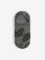Monochrome Butterfly Invisible Socks 4 Pack - Image 2 of 5
