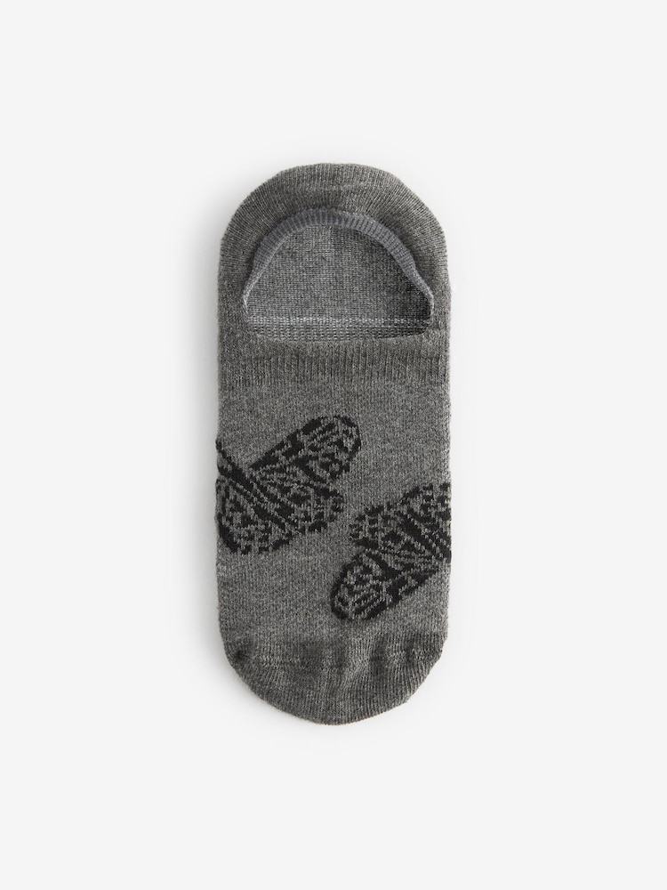 Monochrome Butterfly Invisible Socks 4 Pack - Image 2 of 5