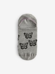 Monochrome Butterfly Invisible Socks 4 Pack - Image 4 of 5