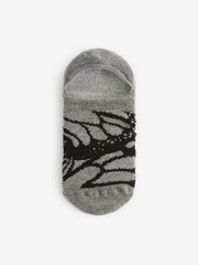 Monochrome Butterfly Invisible Socks 4 Pack - Image 5 of 5