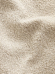 Cream Longline Bouclé Coat - Image 6 of 6