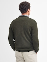 Barbour® Green Lambswool Crew Neck Jumper - Image 2 of 5
