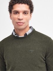 Barbour® Green Lambswool Crew Neck Jumper - Image 4 of 5