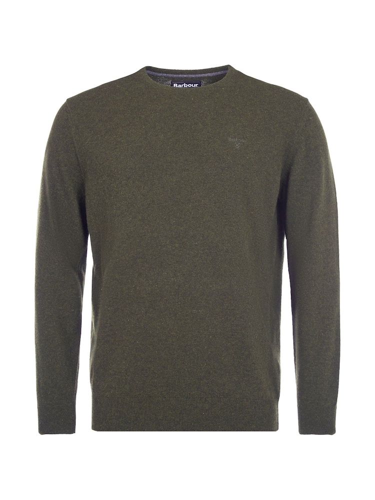 Barbour® Green Lambswool Crew Neck Jumper - Image 5 of 5