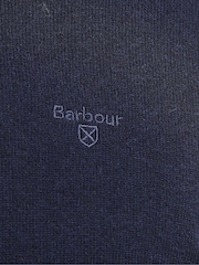 Barbour® Navy Lambswool Crew Neck Jumper - Image 8 of 8