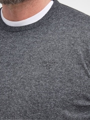 Barbour® Charcoal Grey Lambswool Crew Neck Jumper - Image 5 of 8