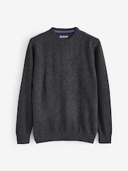 Barbour® Charcoal Grey Lambswool Crew Neck Jumper - Image 6 of 8