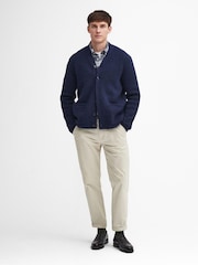 Barbour® Navy Langside Knitted Cardigan - Image 2 of 7