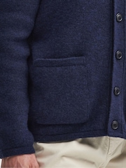 Barbour® Navy Langside Knitted Cardigan - Image 6 of 7