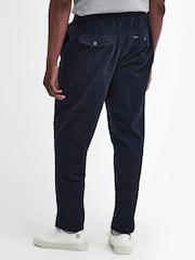 Barbour® Navy Relaxed Fit Stretch Cord Trousers - Image 3 of 6