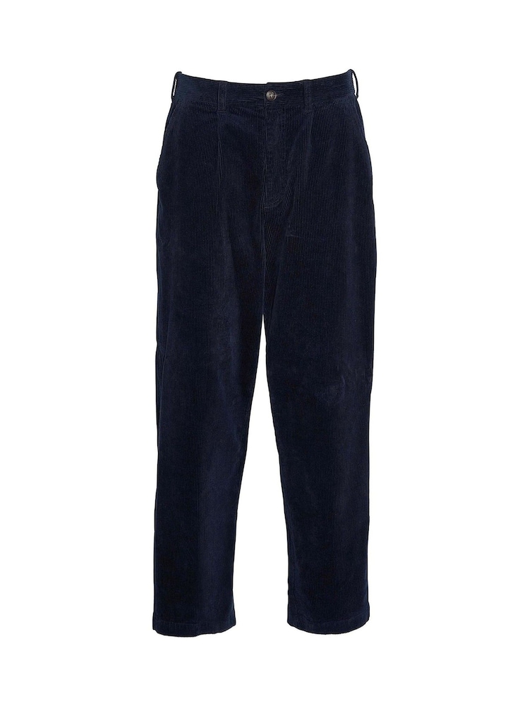 Barbour® Navy Relaxed Fit Stretch Cord Trousers - Image 6 of 6 Barbour® Navy Relaxed Fit Stretch Cord Trousers - Image 6 of 6