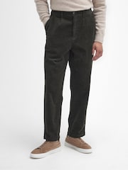 Barbour® Green Relaxed Fit Stretch Cord Trousers - Image 1 of 6