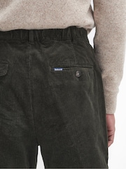 Barbour® Green Relaxed Fit Stretch Cord Trousers - Image 4 of 6