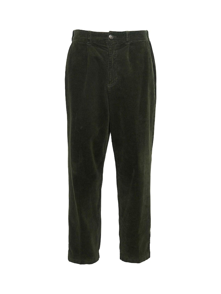 Barbour® Green Relaxed Fit Stretch Cord Trousers - Image 6 of 6
