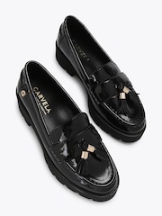 Carvela Black Sanp  Chunky Tassel Loafers - Image 5 of 5