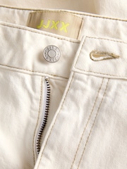 JJXX White High Waist Wide Cropped Denim Jeans - Image 5 of 5