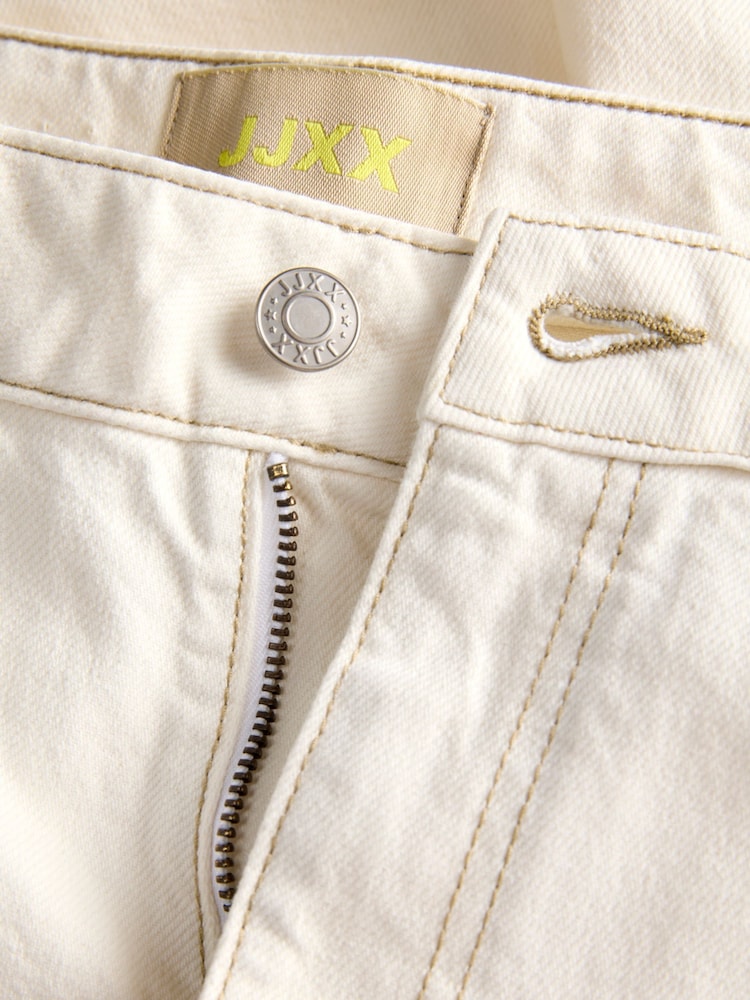 JJXX White High Waist Wide Cropped Denim Jeans - Image 5 of 5 JJXX White High Waist Wide Cropped Denim Jeans - Image 5 of 5