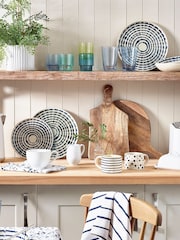 12 Piece Blue Almeria Dinner Set - Image 5 of 6