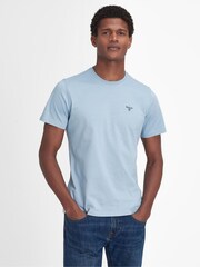 Barbour® Light Blue Mens 100% Cotton Sports T-Shirt - Image 1 of 5
