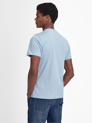 Barbour® Light Blue Mens 100% Cotton Sports T-Shirt - Image 2 of 5