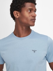 Barbour® Light Blue Mens 100% Cotton Sports T-Shirt - Image 4 of 5