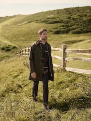 Barbour® Olive Green Border Waxed Jacket - Image 1 of 11