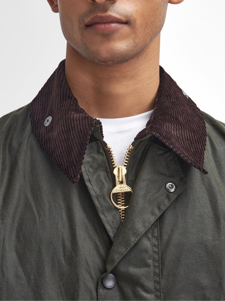 Buy Barbour® Olive Green Border Waxed Jacket from Next Slovakia