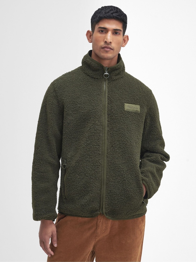 Barbour® Green Reversible Fleece Jacket - Image 1 of 9