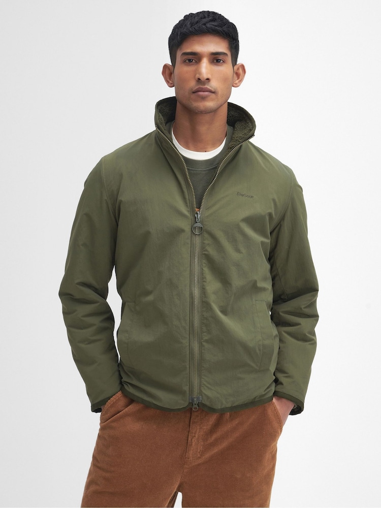 Barbour® Green Reversible Fleece Jacket - Image 2 of 9