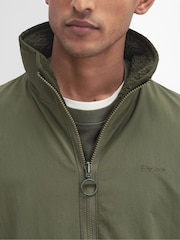 Barbour® Green Reversible Fleece Jacket - Image 6 of 9