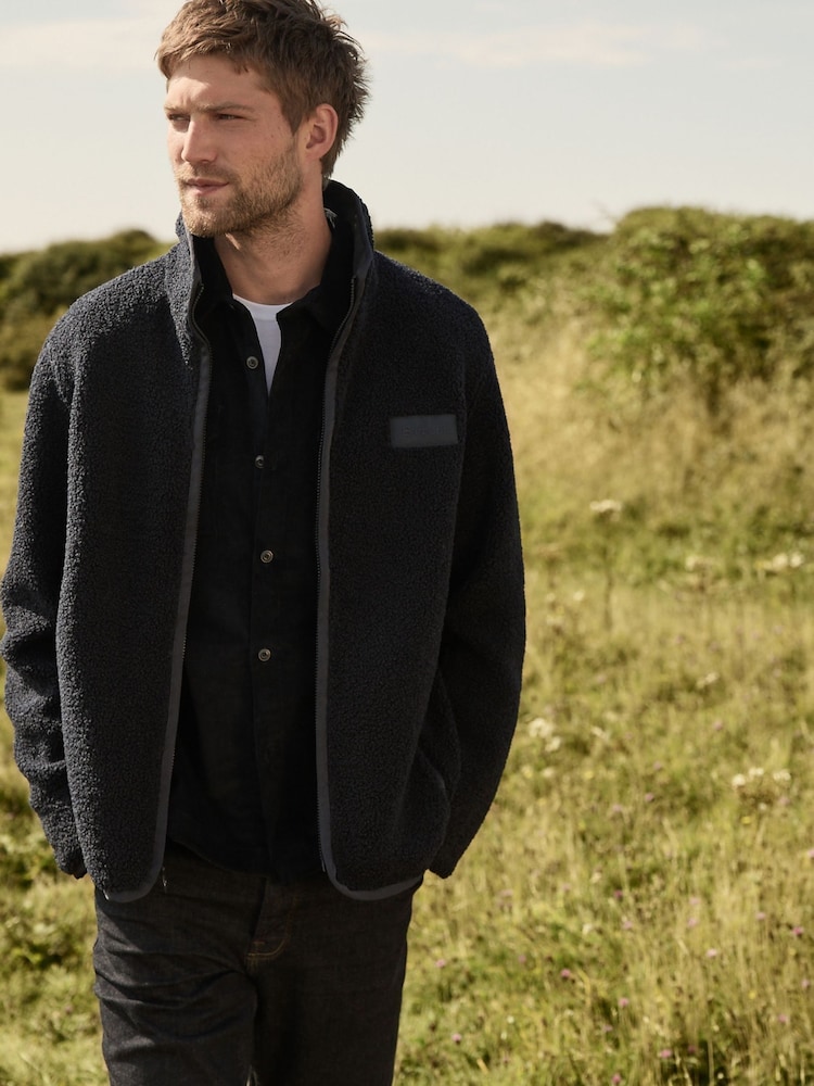 Barbour® Navy Reversible Fleece Jacket - Image 1 of 11