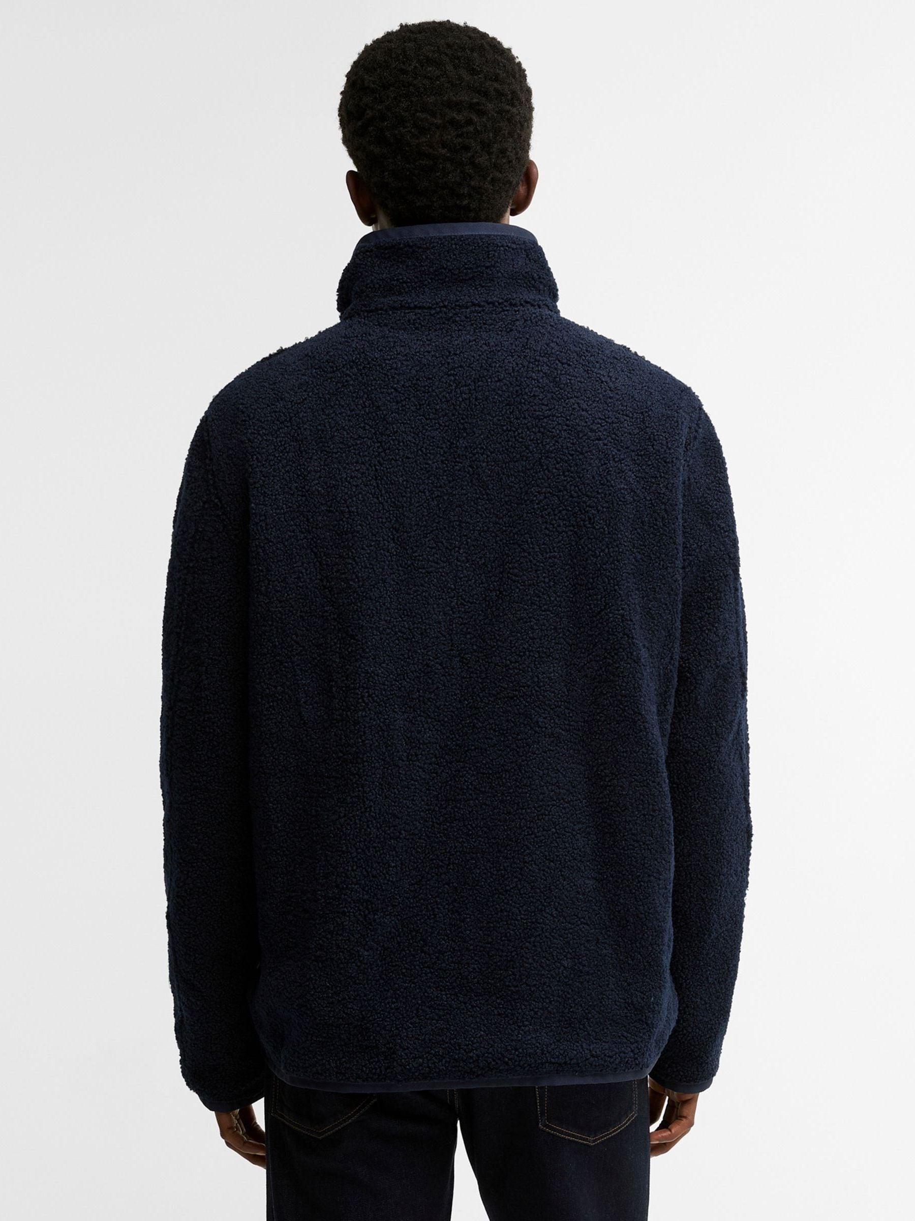Buy Barbour® Navy Reversible Fleece Jacket from the Next UK online