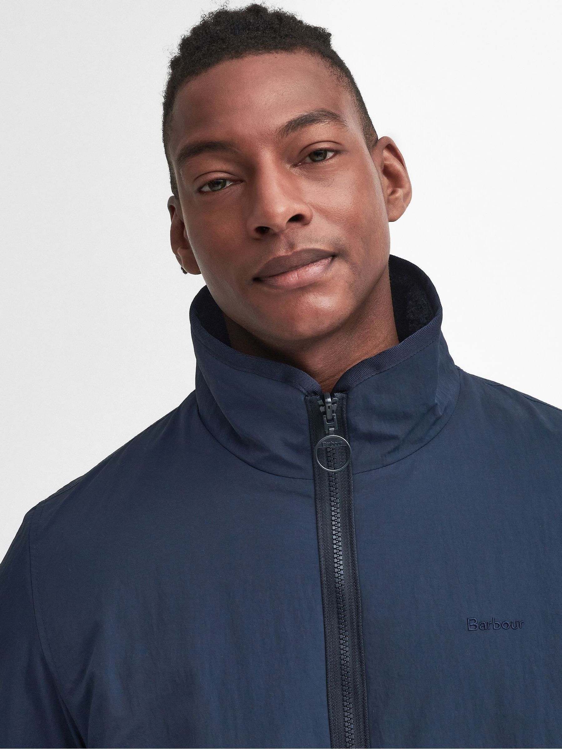Barbour navy blue jacket online