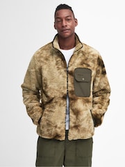 Barbour® Olive Green Moor Berber Fleece Jacket - Image 1 of 9